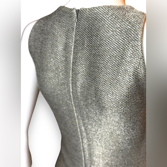 Akris Structured Metallic Techno Weave Sheath Dress - Picture 11 of 13